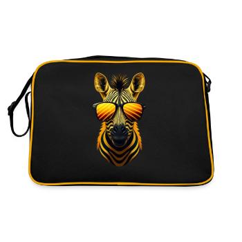 Zèbre 2 - Sac Retro - noir/or - Dos