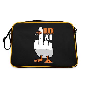 Duck You Ente - Retro Bag - black/gold - Back