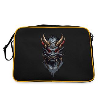 Démons Oni des légendes d’Halloween au Japon - Sac Retro - noir/or - Dos
