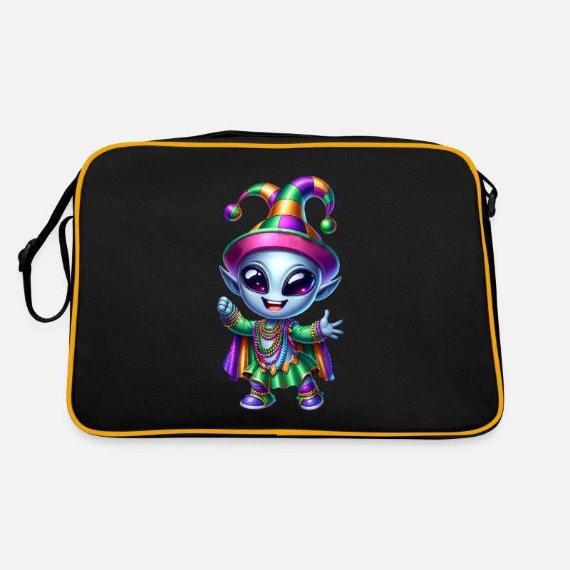 Mardi Gras Alien Merry Carnival Retro Bag