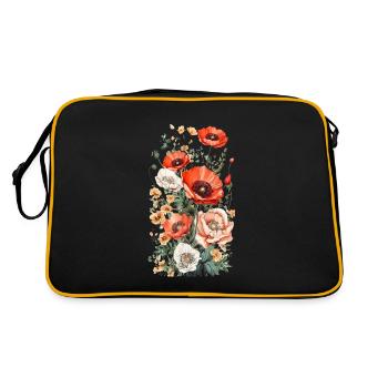 Magnifique bouquet d’herbier Boho Poppy - Sac Retro - noir/or - Dos