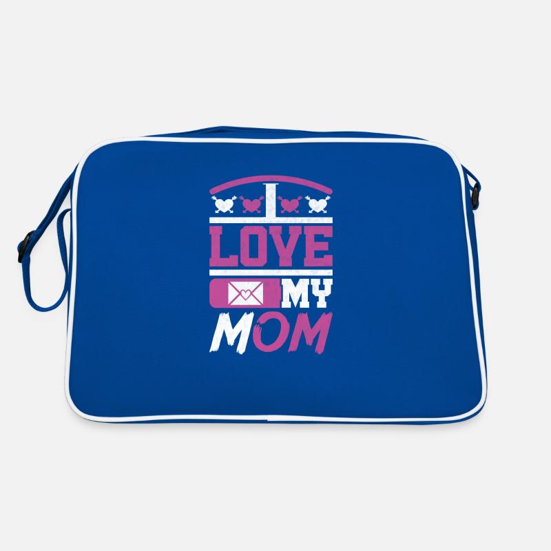 Ich liebe meine Mutter - Muttertagsgeschenke Retro Tasche