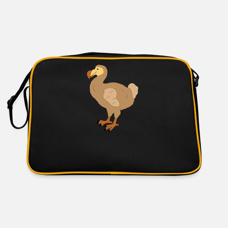 Dodo - Retro Tasche - Schwarz/Gold