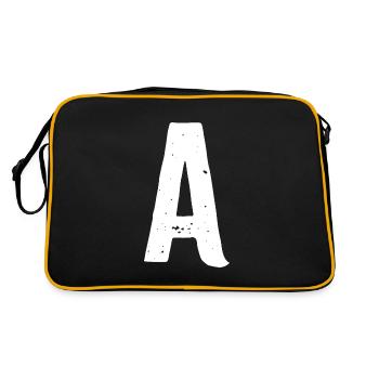 Une lettre - Sac Retro - noir/or - Dos