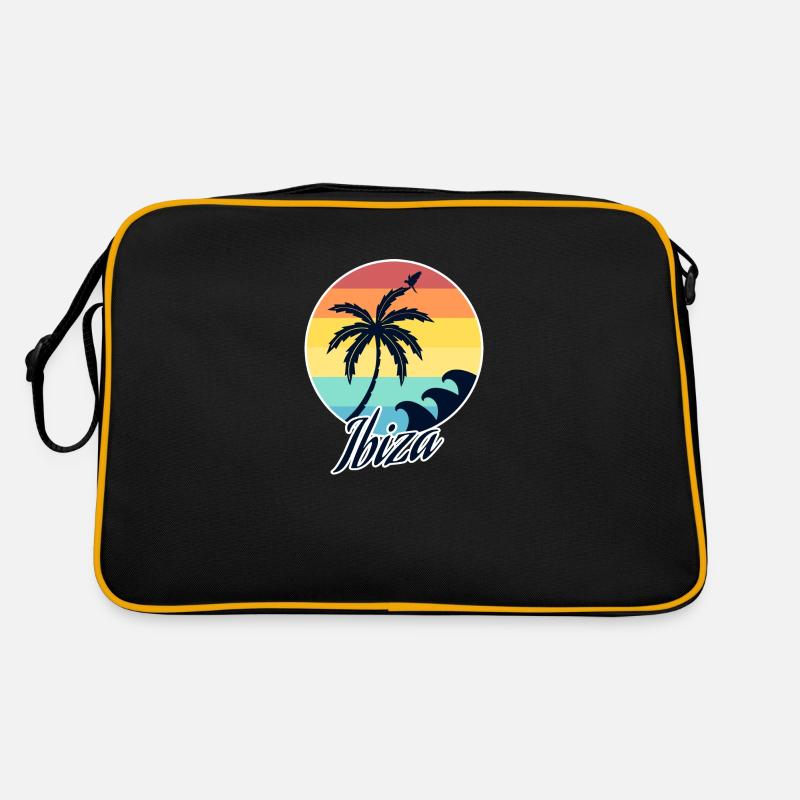 Ibiza - Retro Tasche - Schwarz/Gold
