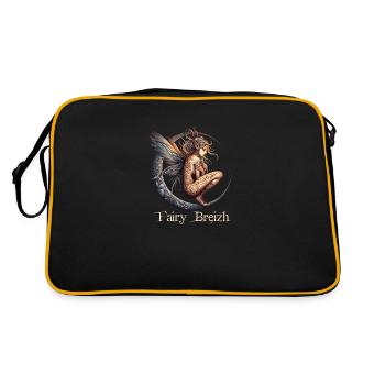 Lichterkette - FairyBreizh - Retro Tasche - Schwarz/Gold - Hinten