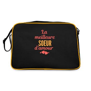 la meilleure sœur d'amour - Sac Retro - noir/or - Dos