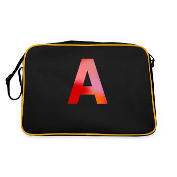 Lettre A - Sac Retro - noir/or - Dos