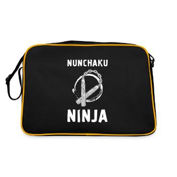 Japan Martial Arts Nunchaku Ninjutsu Weapons Ninja - Retro Bag - black/gold - Back
