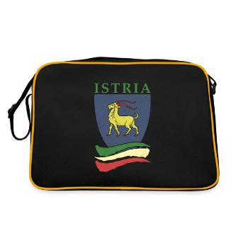 Istria Tourist Hrvatska Croatia Holidays Balkan Re - Retro Bag - black/gold - Back
