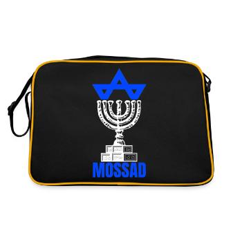 Mossad Israël Renseignement israélien Tel Aviv - Sac Retro - noir/or - Dos