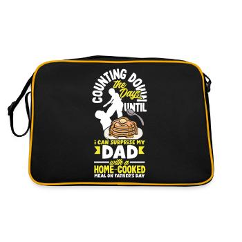 Compte à rebours des jours de la fête des pères - Sac Retro - noir/or - Dos