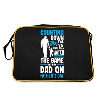 Compte à rebours des jours de la fête des pères - Sac Retro - noir/or - Dos
