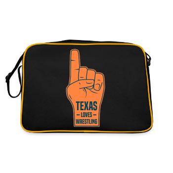 Conception de lutte au Texas pour les fiers fans du Texas - Sac Retro - noir/or - Dos