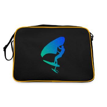 Hommes femmes wingsurf wingsurf foilwing - Sac Retro - noir/or - Dos