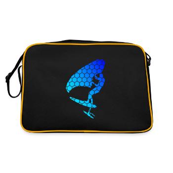 Wingsurf Homme femme wingfoil hydrofoil wingsurfe - Sac Retro - noir/or - Dos