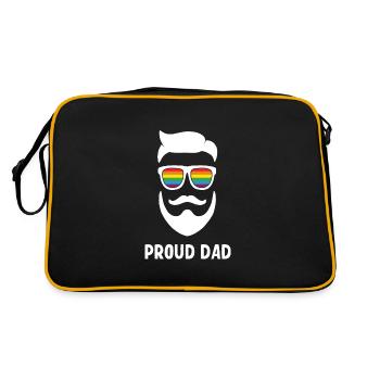 Père FIER LGBT - Sac Retro - noir/or - Dos