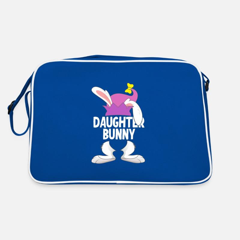 Daughter Easter Happy Easter Retro Bag