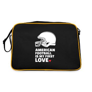 J’adore le football américain élégant - Sac Retro - noir/or - Dos