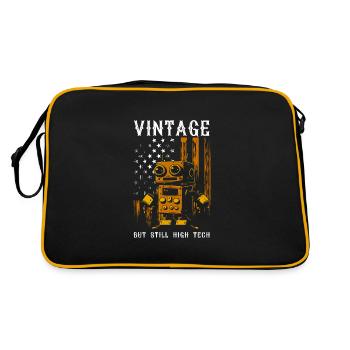 Robot Hobby Tin Companion - Sac Retro - noir/or - Dos