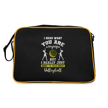Volleyball Team Player Team Match - Retro Bag - black/gold - Back