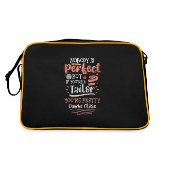 Seamstress Needle Handmade Crochet - Retro Bag - black/gold - Back