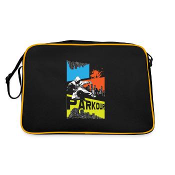 Parkour Traceur - Sac Retro - noir/or - Dos