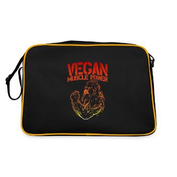 | végétalien | de remise en forme | de musculation Force - Sac Retro - noir/or - Dos