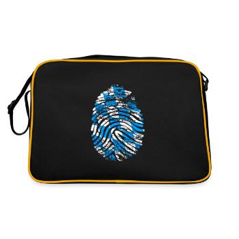 DNA Fingeradruck Bavière - Sac Retro - noir/or - Dos