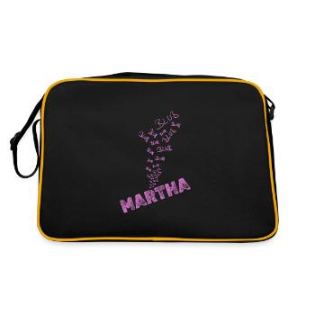 Marthe de l’eau - Sac Retro - noir/or - Dos
