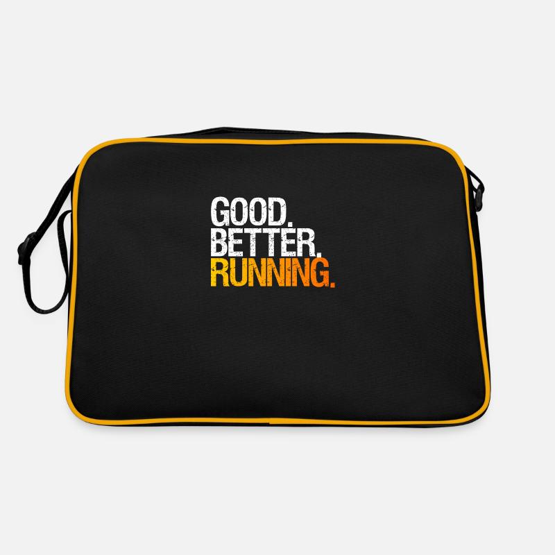 Running - Retro Tasche - Schwarz/Gold
