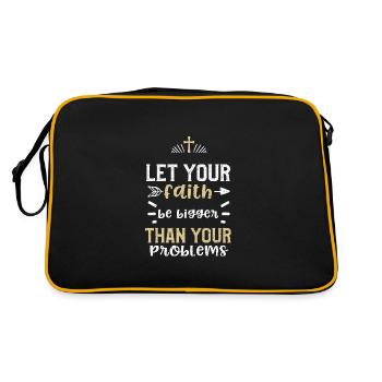 Let your faith be bigger than yo... - Retro Bag - black/gold - Back