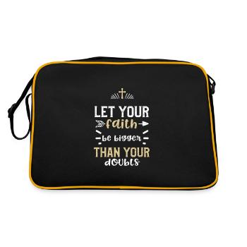 Let your faith be bigger than yo... - Retro Bag - black/gold - Back