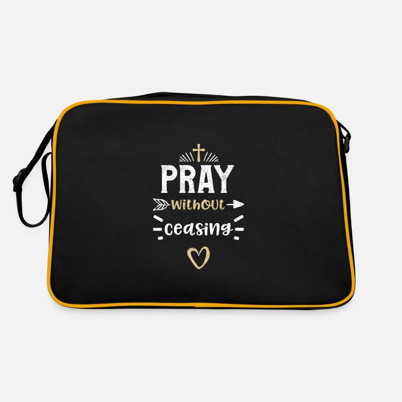 Priez sans cesse - Jésus Sac Retro