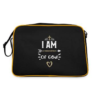 Je suis un chef-d’œuvre de Dieu - Jésus - Sac Retro - noir/or - Dos
