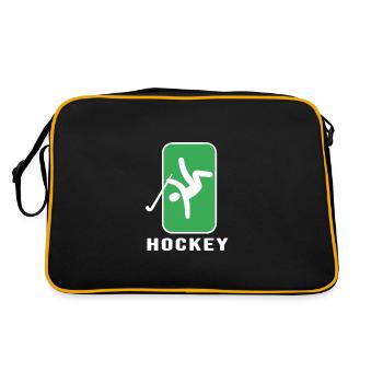 hockey feldhockey hockey hockey-danse - Sac Retro - noir/or - Dos