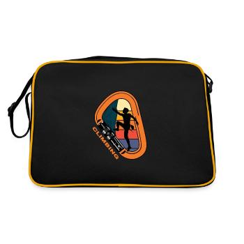 Alpiniste Escalade Carabiner Alpinisme alpin - Sac Retro - noir/or - Dos