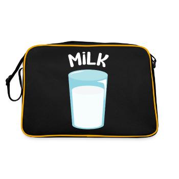 Glass of Milk - Retro Bag - black/gold - Back
