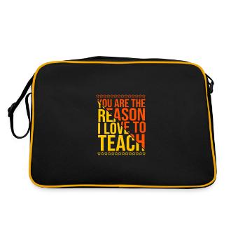 Middle School Teachers - Retro Bag - black/gold - Back