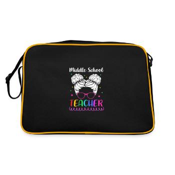 Middle School Teachers - Retro Bag - black/gold - Back