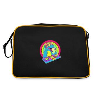 Rave Raver Musique techno Techno basse Table de mixage - Sac Retro - noir/or - Dos