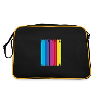 Rave Raver Musique techno Techno basse Table de mixage - Sac Retro - noir/or - Dos