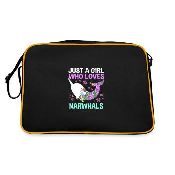 Narwhal - Retro Bag - black/gold - Back