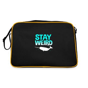 Narwhal - Retro Bag - black/gold - Back