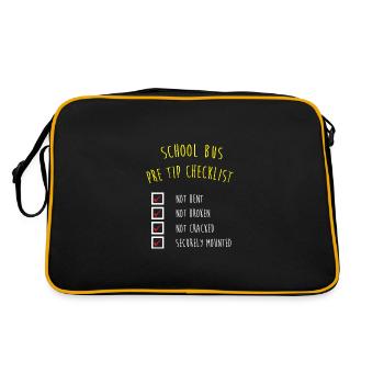 School Bus Driver School Bus - Retro Bag - black/gold - Back