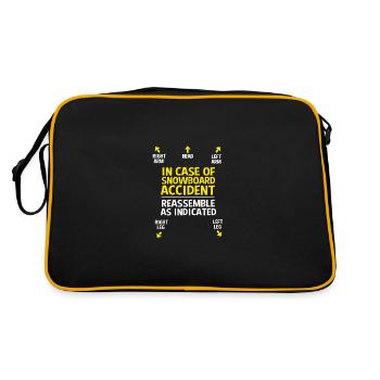 Snowboard Snowboard Vacances snowboard Snowboarders - Sac Retro - noir/or - Dos
