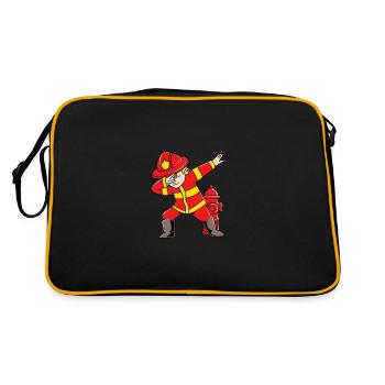 Firefighter Fire Brigade - Retro Bag - black/gold - Back