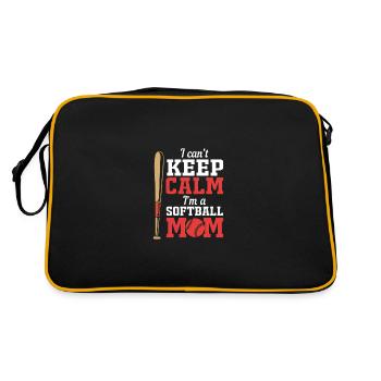 Maman de softball Maman de softball - Sac Retro - noir/or - Dos