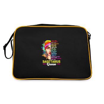 Signe du zodiaque Sagittaire - Sac Retro - noir/or - Dos