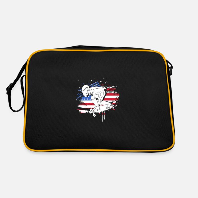 Longboard Longboarder Longboarding Retro Tasche
